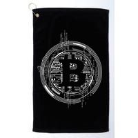 Bitcoin Chip Logo Golf Towel