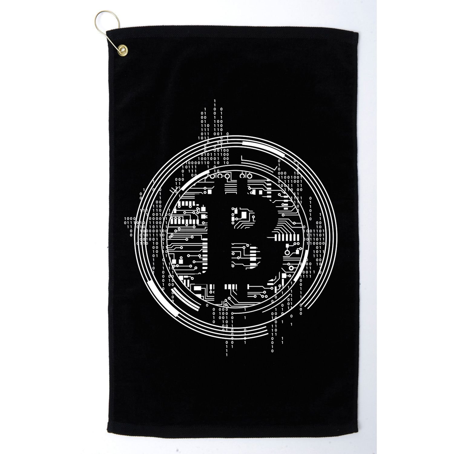 Bitcoin Chip Logo Golf Towel