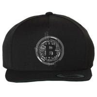 Bitcoin Chip Logo Wool Snapback Cap