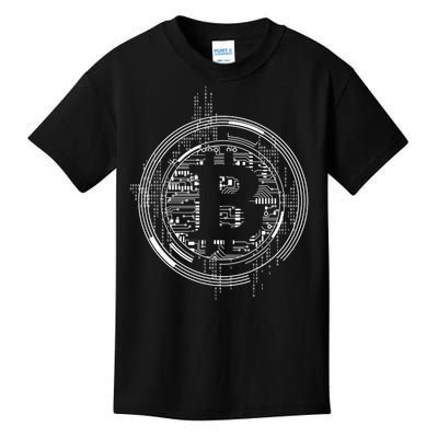 Bitcoin Chip Logo Kids T-Shirt