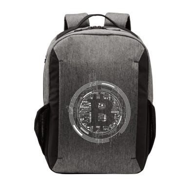 Bitcoin Chip Logo Vector Backpack