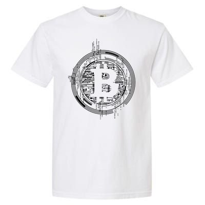 Bitcoin Chip Logo Garment-Dyed Heavyweight T-Shirt