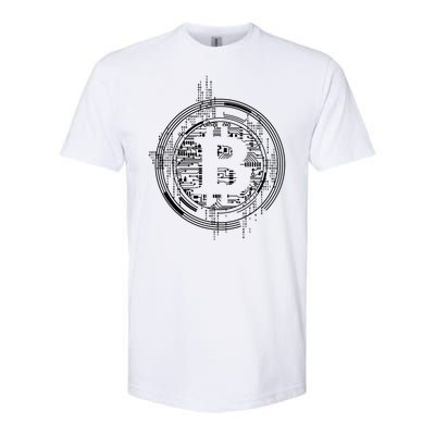 Bitcoin Chip Logo Softstyle CVC T-Shirt