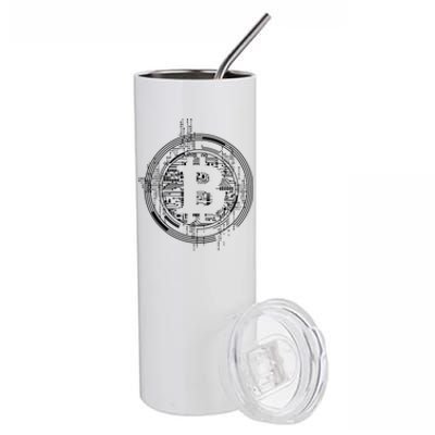 Bitcoin Chip Logo Stainless Steel Tumbler