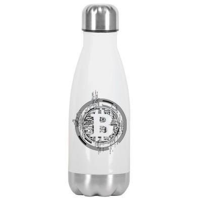 Bitcoin Chip Logo Stainless Steel Insulated Water Bottle