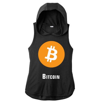 Bitcoin Classic Ladies PosiCharge Tri-Blend Wicking Draft Hoodie Tank