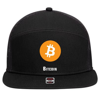 Bitcoin Classic 7 Panel Mesh Trucker Snapback Hat