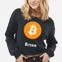 Bitcoin Classic Cropped Pullover Crew