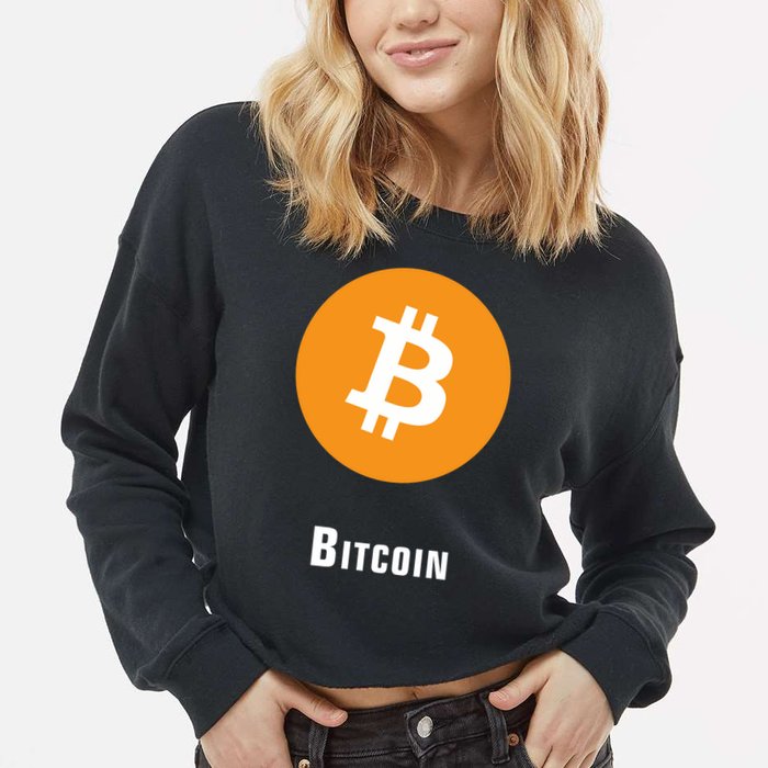 Bitcoin Classic Cropped Pullover Crew