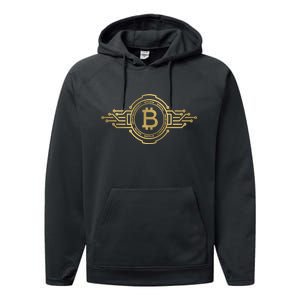 Bitcoin Crypto Coin Performance Fleece Hoodie