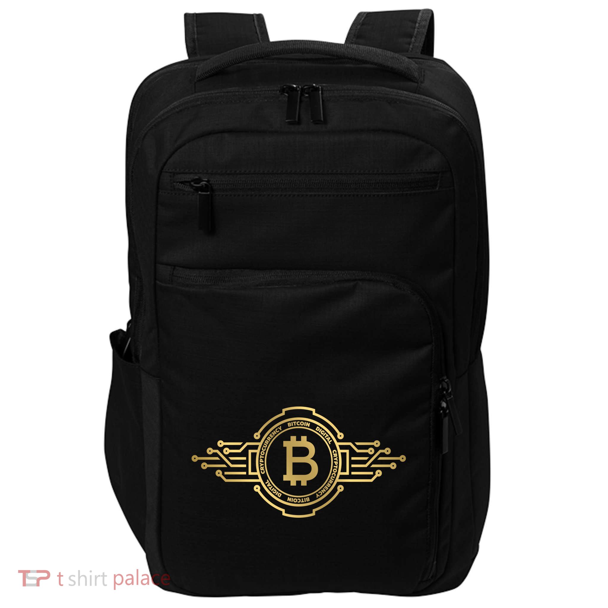 Bitcoin Crypto Coin Impact Tech Backpack