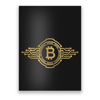 Bitcoin Crypto Coin Poster