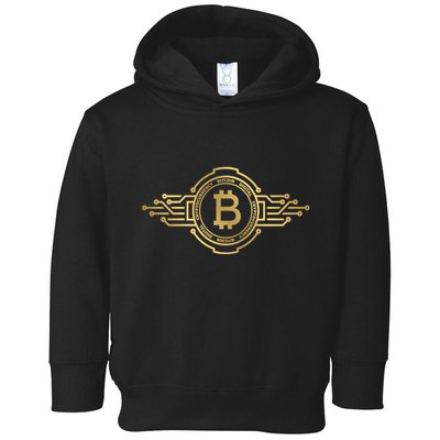 Bitcoin Crypto Coin Toddler Hoodie