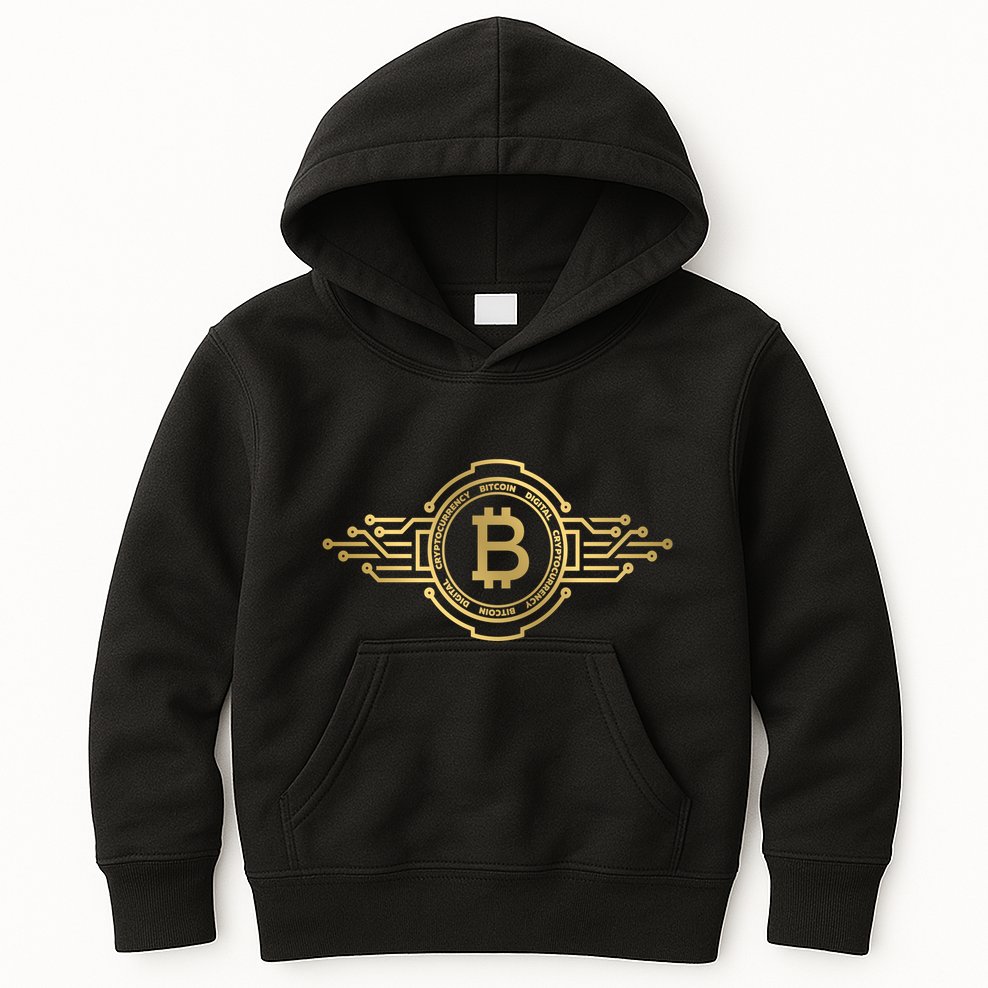 Bitcoin Crypto Coin Kids Hoodie