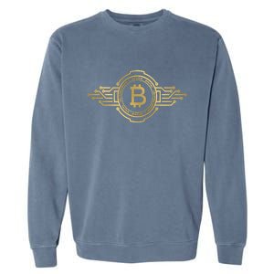 Bitcoin Crypto Coin Garment-Dyed Sweatshirt