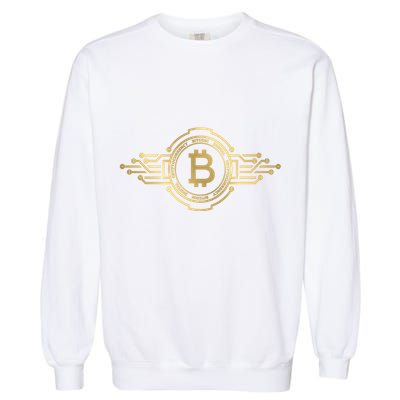Bitcoin Crypto Coin Garment-Dyed Sweatshirt