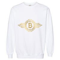 Bitcoin Crypto Coin Garment-Dyed Sweatshirt