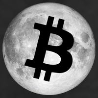 Bitcoin Cryptocurrency Fly Me To The Moon Logo Cool Comfort Performance Bucket Hat