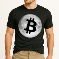 Bitcoin Cryptocurrency Fly Me To The Moon Logo Performance Shirt