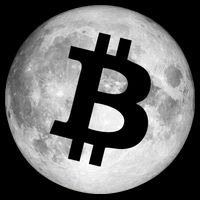 Bitcoin Cryptocurrency Fly Me To The Moon Logo Performance Shirt