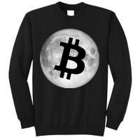 Bitcoin Cryptocurrency Fly Me To The Moon Logo Sweatshirt