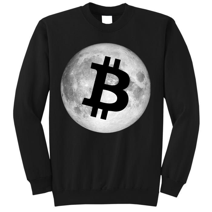 Bitcoin Cryptocurrency Fly Me To The Moon Logo Sweatshirt