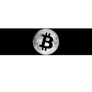 Bitcoin Cryptocurrency Fly Me To The Moon Logo Bumper Sticker