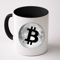 Bitcoin Cryptocurrency Fly Me To The Moon Logo Mug