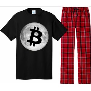 Bitcoin Cryptocurrency Fly Me To The Moon Logo Pajama Set