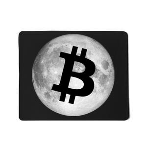 Bitcoin Cryptocurrency Fly Me To The Moon Logo Mousepad