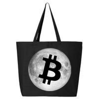 Bitcoin Cryptocurrency Fly Me To The Moon Logo 25L Jumbo Tote