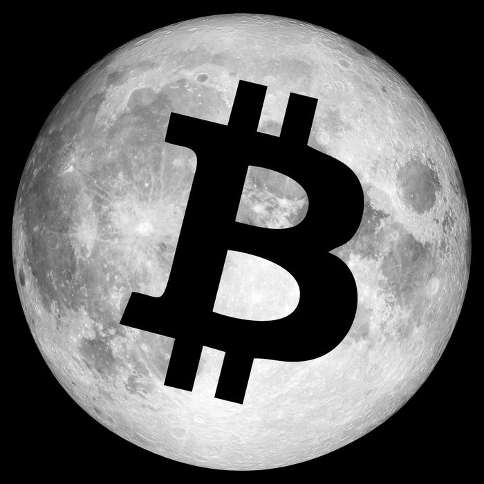 Bitcoin Cryptocurrency Fly Me To The Moon Logo Baby Bodysuit