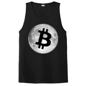 Bitcoin Cryptocurrency Fly Me To The Moon Logo PosiCharge Competitor Tank