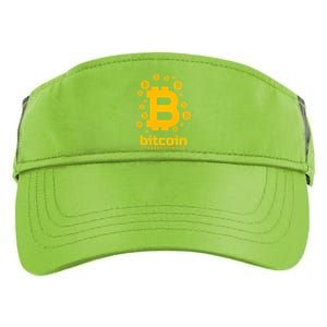 Bitcoin Cryptocurrency Logo Adult Drive Performance Visor