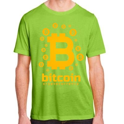 Bitcoin Cryptocurrency Logo Adult ChromaSoft Performance T-Shirt