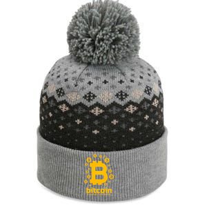 Bitcoin Cryptocurrency Logo The Baniff Cuffed Pom Beanie