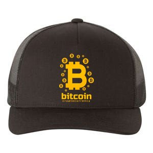 Bitcoin Cryptocurrency Logo Yupoong Adult 5-Panel Trucker Hat