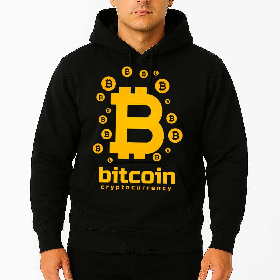 Bitcoin Cryptocurrency Logo Hoodie