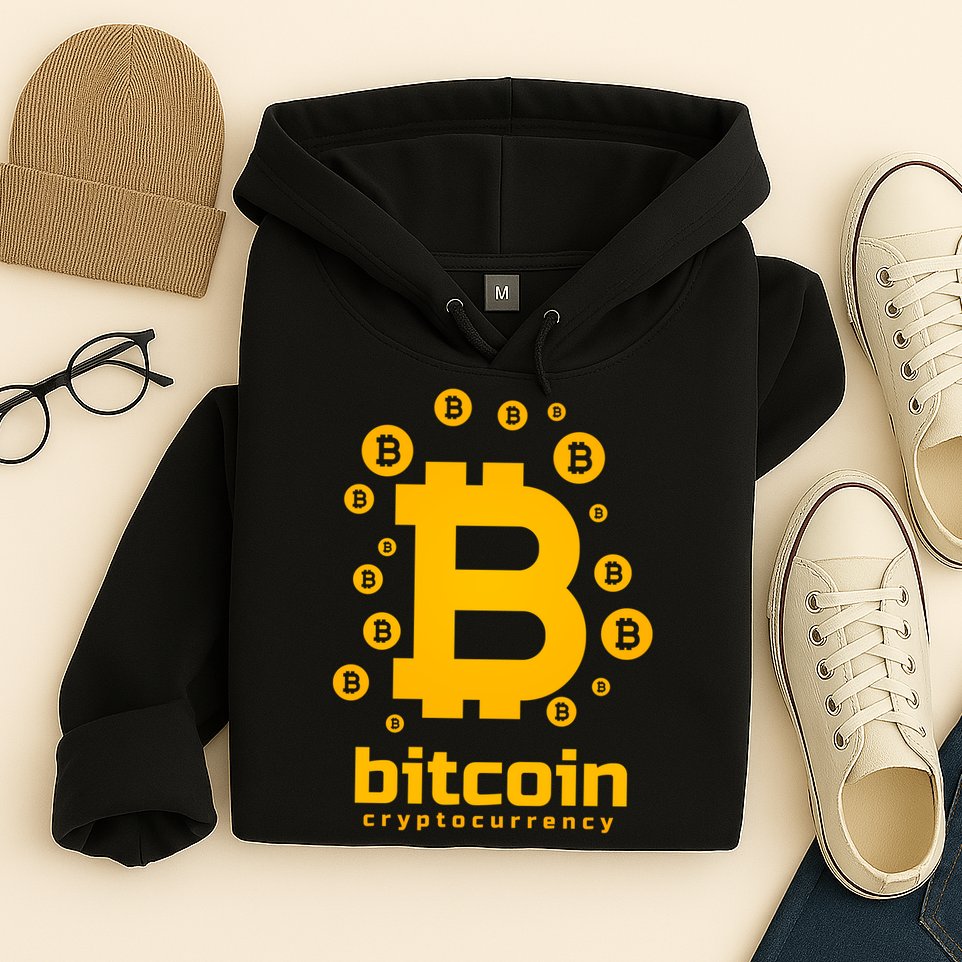 Bitcoin Cryptocurrency Logo Hoodie
