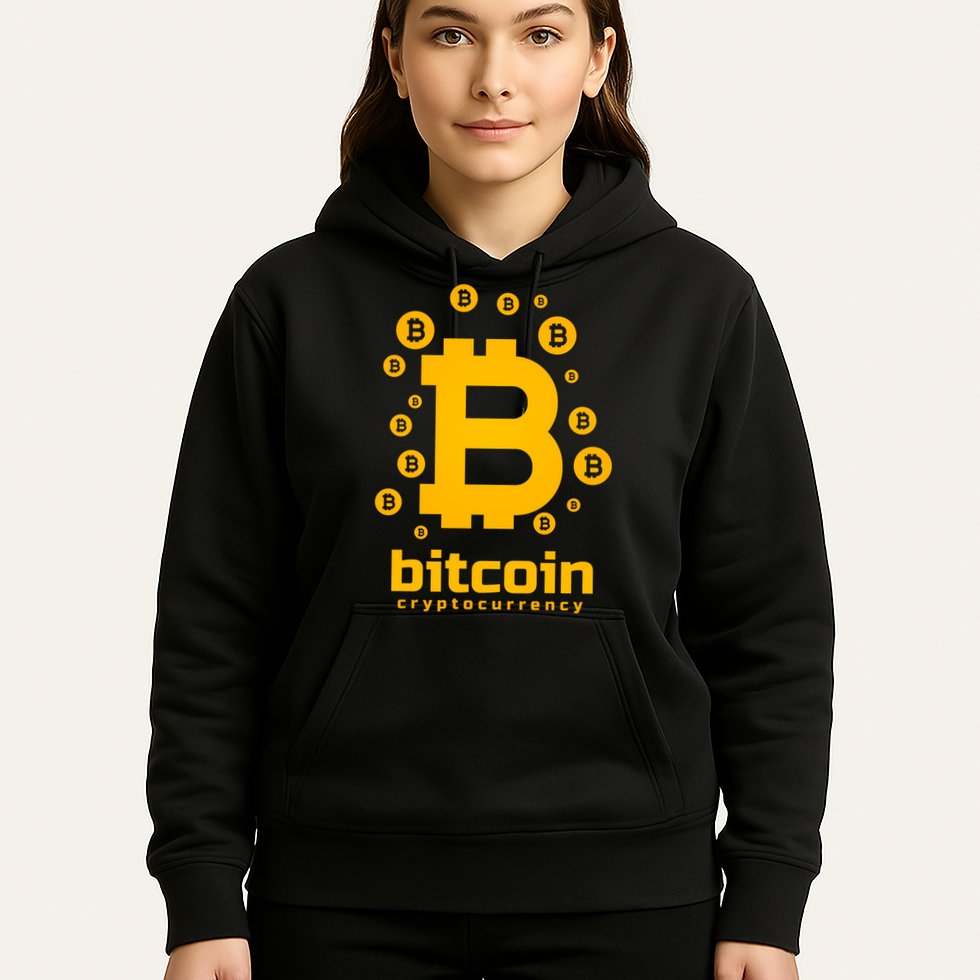 Bitcoin Cryptocurrency Logo Hoodie