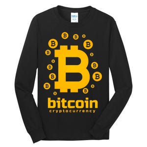 Bitcoin Cryptocurrency Logo Tall Long Sleeve T-Shirt