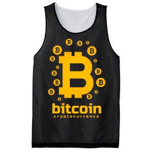 Bitcoin Cryptocurrency Logo Mesh Reversible Basketball Jersey Tank