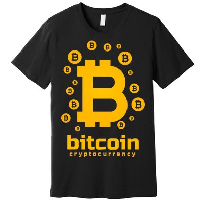 Bitcoin Cryptocurrency Logo Premium T-Shirt