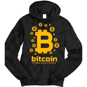 Bitcoin Cryptocurrency Logo Tie Dye Hoodie