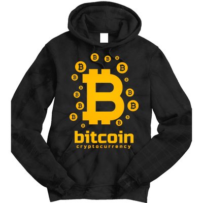 Bitcoin Cryptocurrency Logo Tie Dye Hoodie