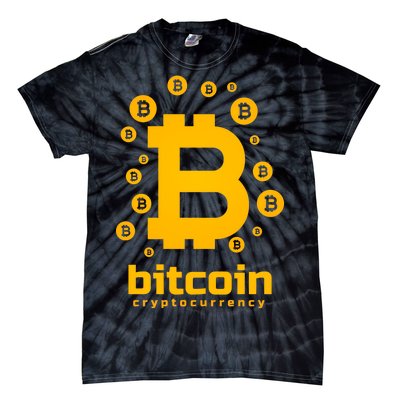 Bitcoin Cryptocurrency Logo Tie-Dye T-Shirt