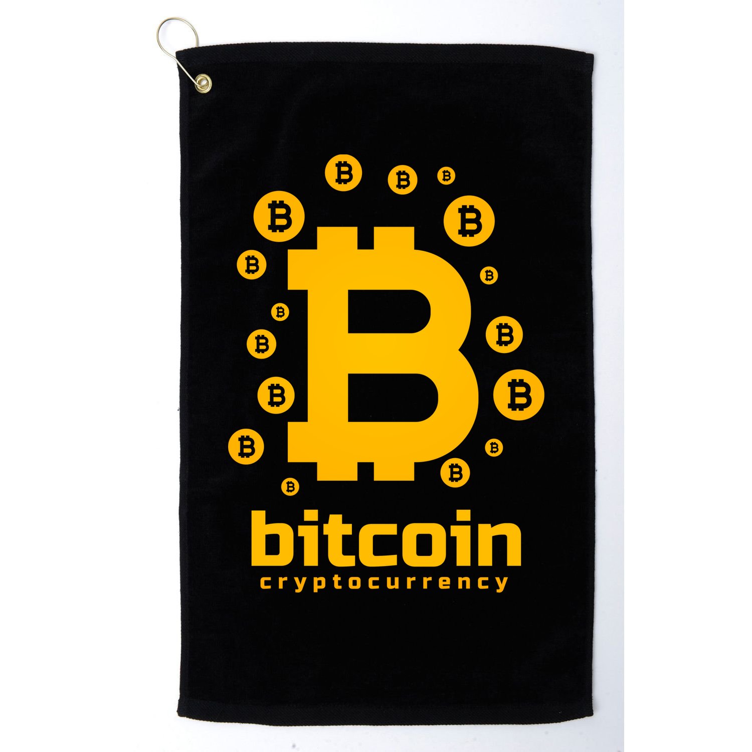 Bitcoin Cryptocurrency Logo Golf Towel