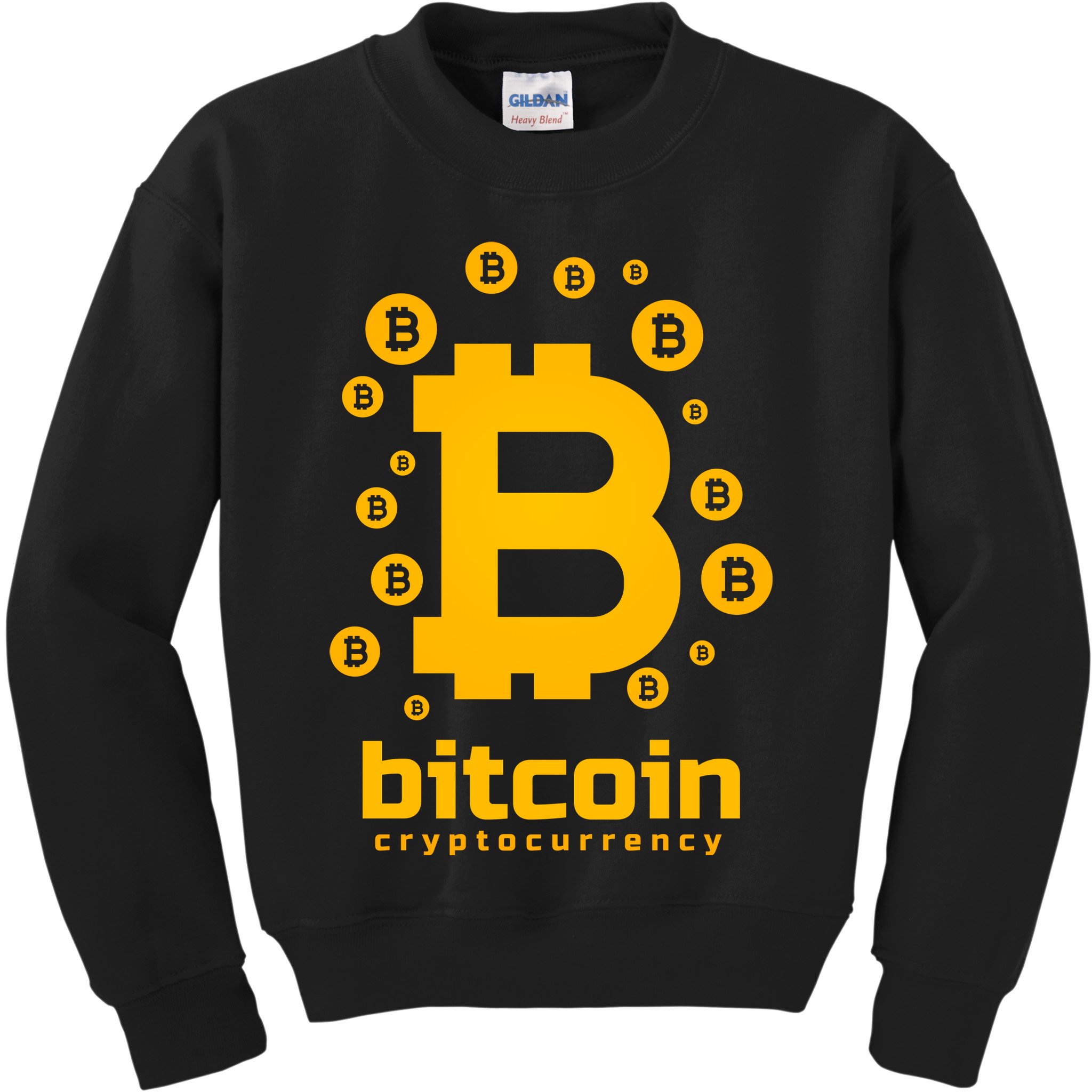 Bitcoin Cryptocurrency Logo Kids Sweatshirt
