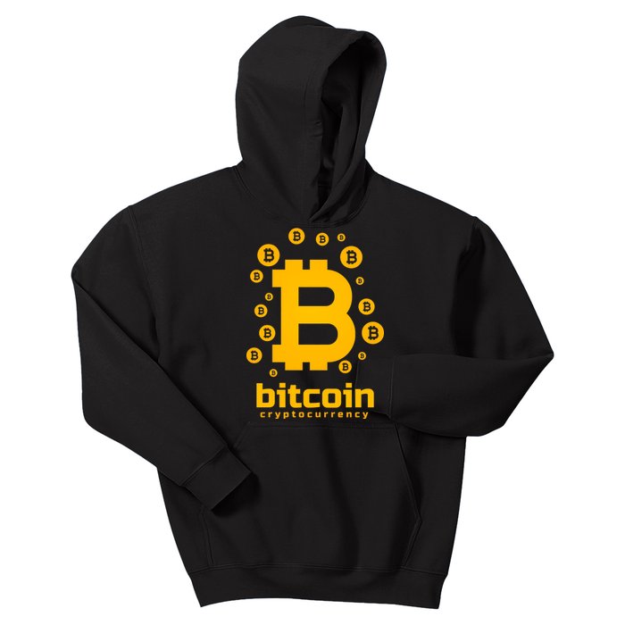 Bitcoin Cryptocurrency Logo Kids Hoodie