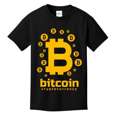 Bitcoin Cryptocurrency Logo Kids T-Shirt